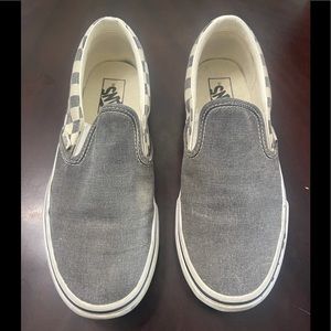 Vans slip ons. Mens size 8 or women’s size 9.5